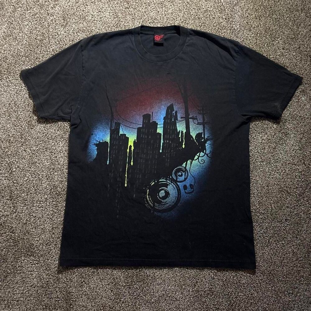 Mad-engine Men's Black T-shirt